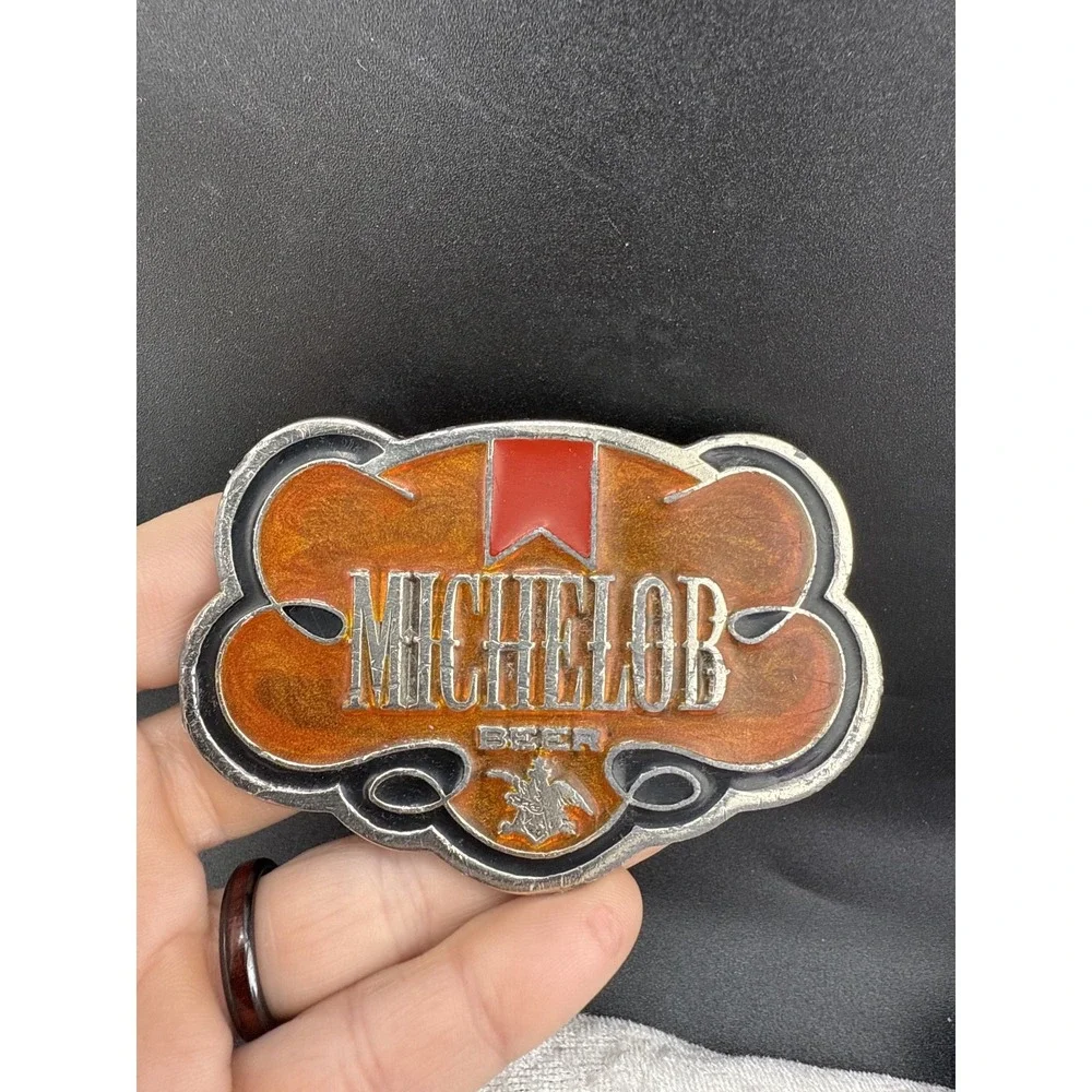 Vintage Belt‎ Buckle Lot Michelob Grandpa Heavy